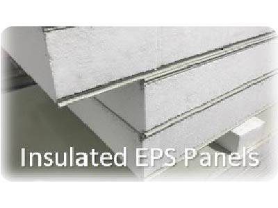 insulated eps foam panels stacked