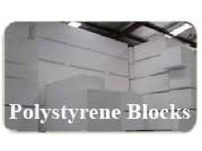 Polystyrene Blocks stacked in factory by EPS Foam